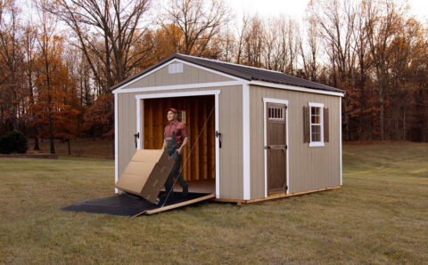 Exterior-Rampage-Door-System-with-dolly-in-yard